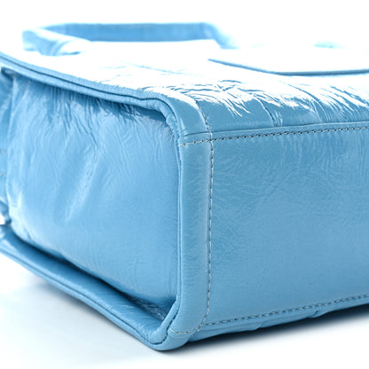 Marc Jacobs Shiny Crinkled Calfskin The Tote Bag Air Blue 8 of 9