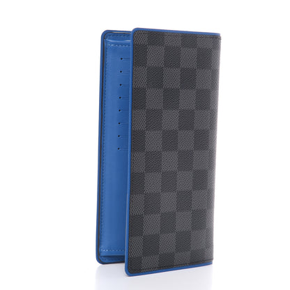 Louis Vuitton Damier Graphite Brazza Wallet Bleu Neon 3 of 7