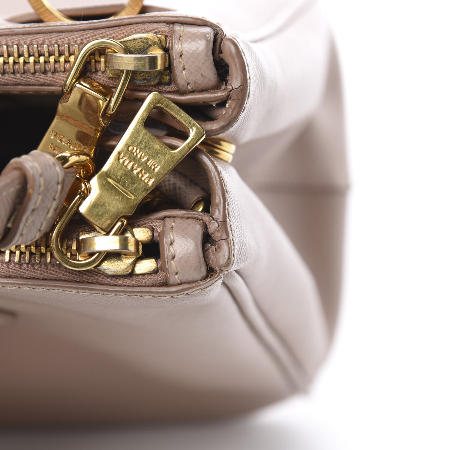 Prada Saffiano Small Galleria Double Zip Tote Cammeo 14 of 19