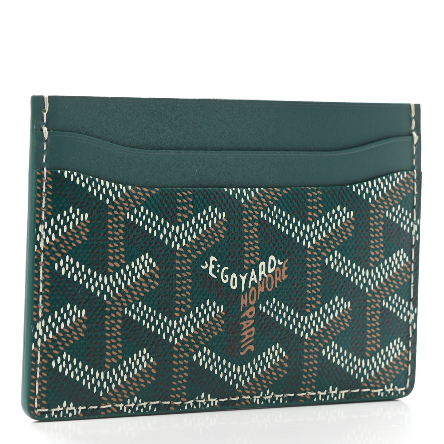 Goyardine Saint Sulpice Card Holder Green