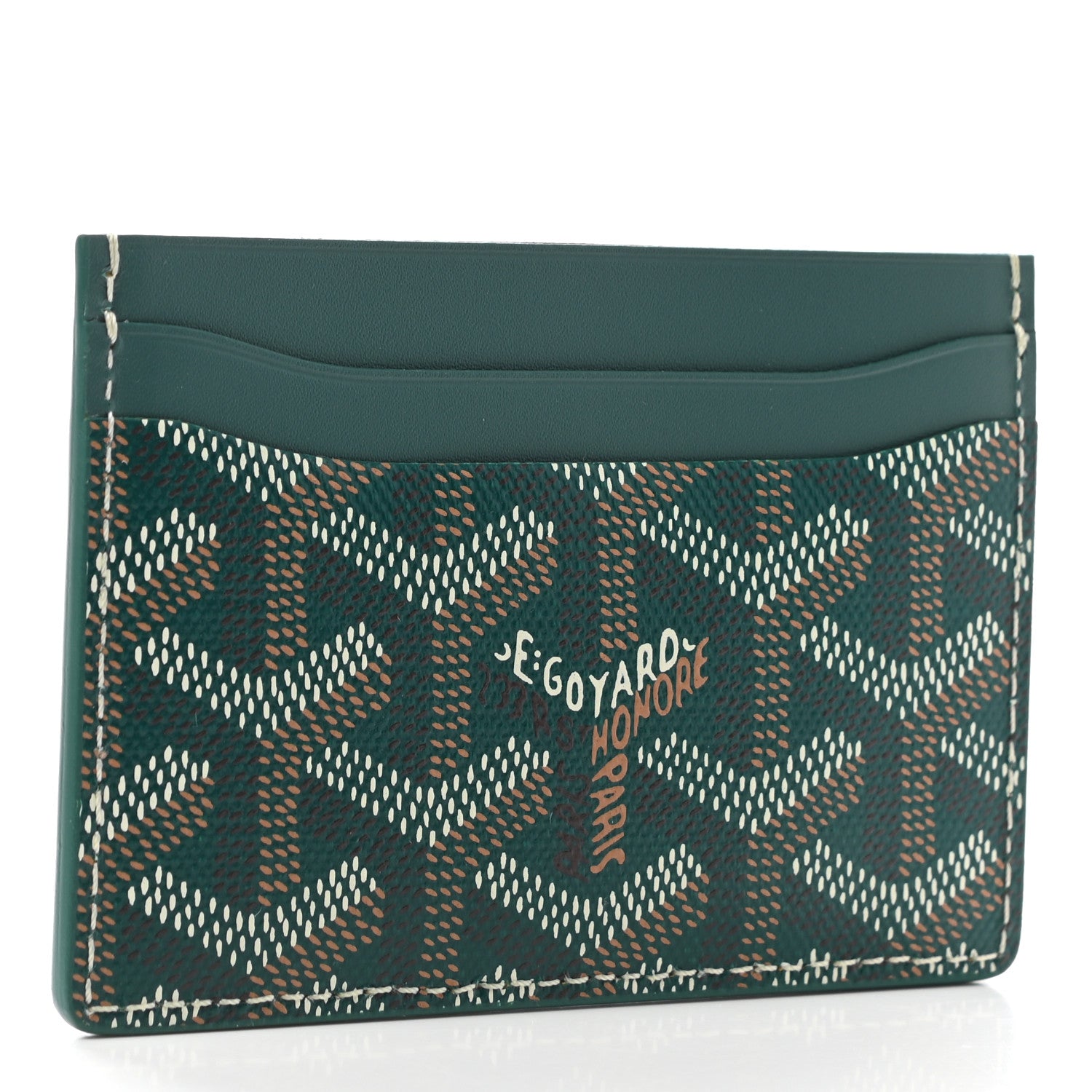 Goyard Goyardine Saint Sulpice Card Holder Green 3 of 6