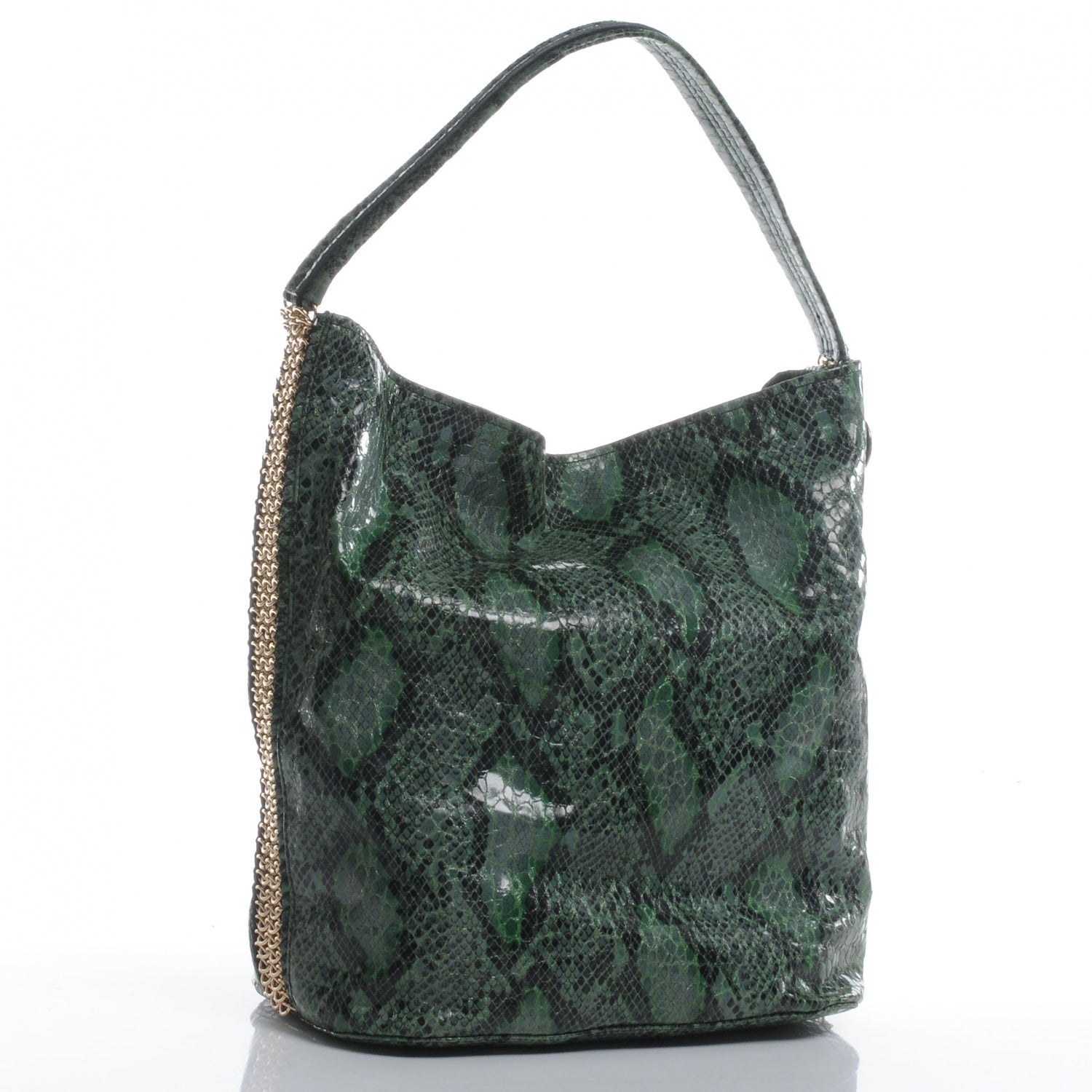 Stella McCartney Faux Python Bailey Boo Hobo Green 3 of 7