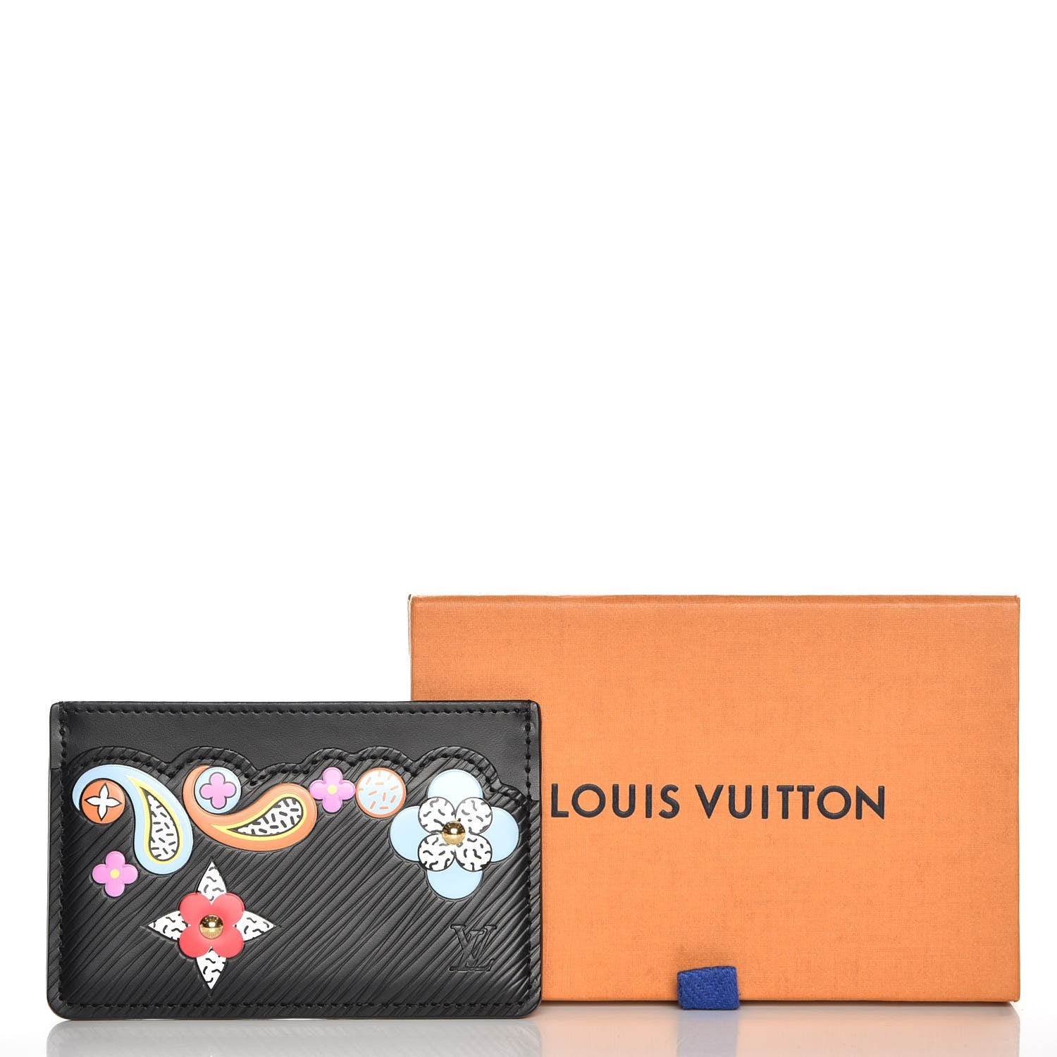 Louis Vuitton Epi Flower Remix Card Holder Black 8 of 8