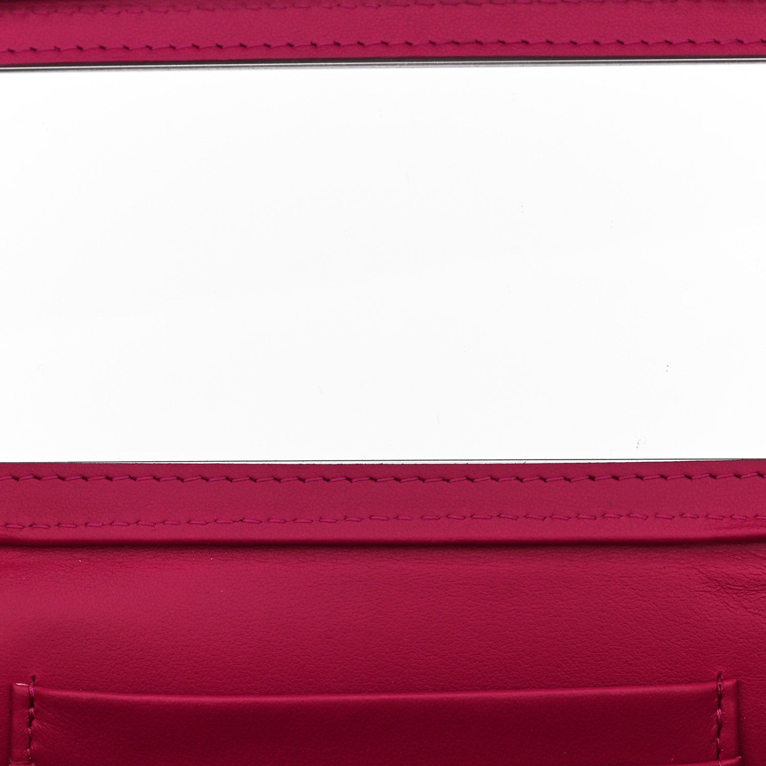Chanel Lambskin Resin Quilted Vanity Case With Chain Fuchsia 10 of 11