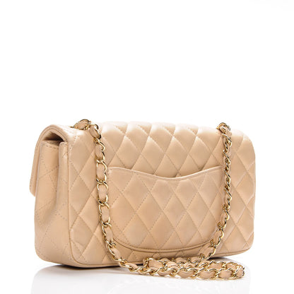 Chanel Lambskin Quilted East West Flap Beige 3 of 8