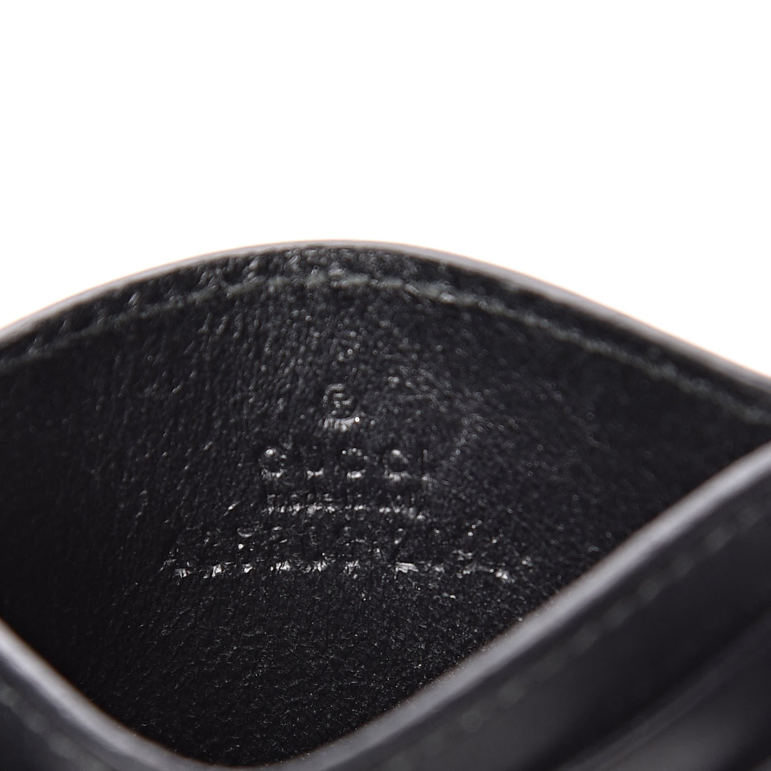 Gucci Calfskin Feline Card Holder Black 6 of 7
