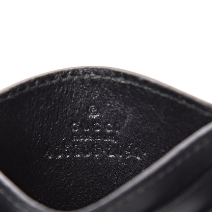 Gucci Calfskin Feline Card Holder Black 6 of 7