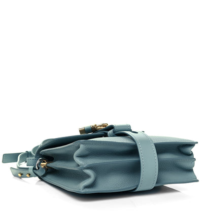 Chloe Shiny Grained Calfskin Small Aby Day Shoulder Bag Faded Blue 4 of 9