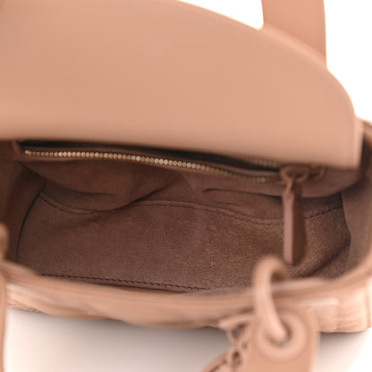 Christian Dior Ultra Matte Calfskin Cannage Mini Lady Dior Light Beige 5 of 11