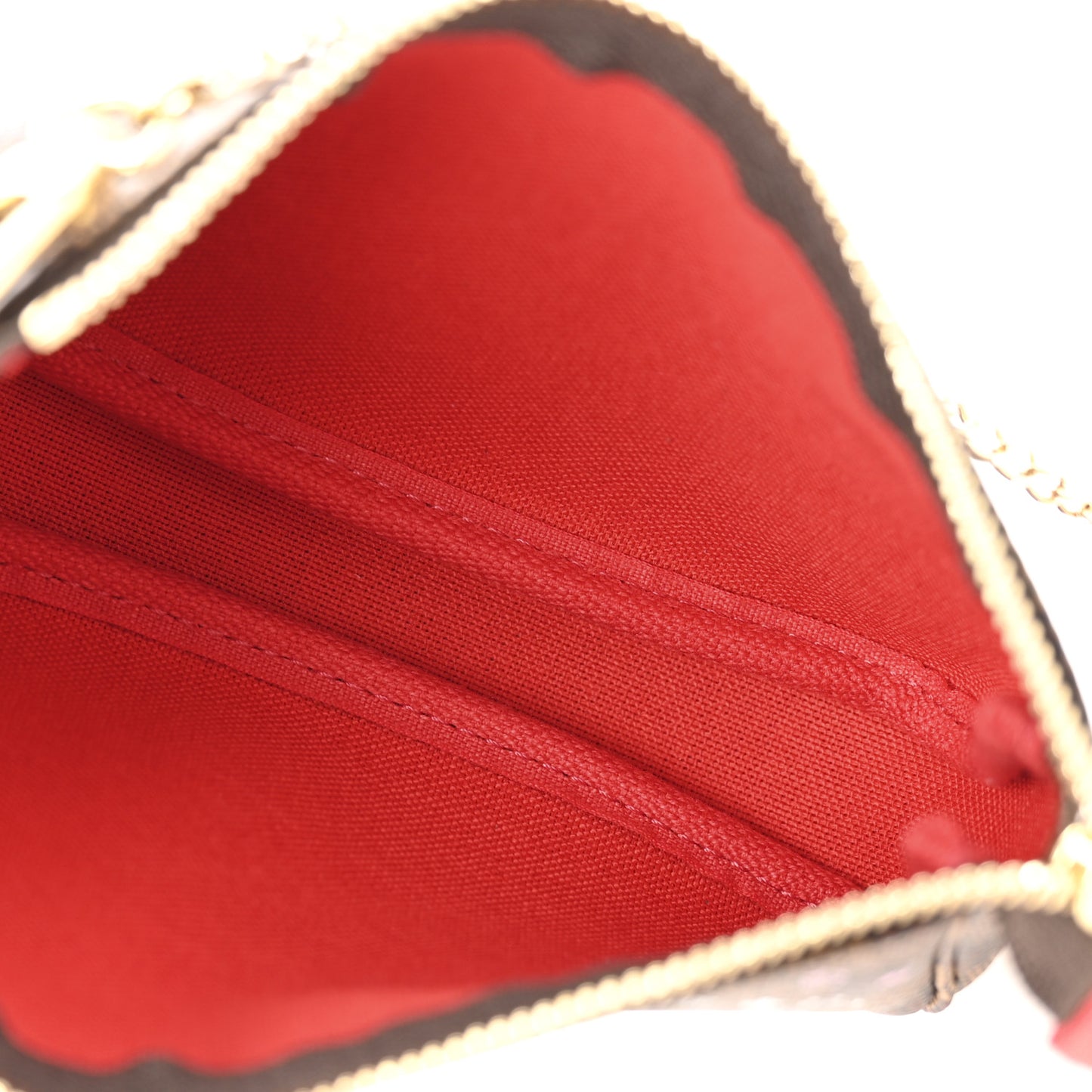 Damier Ebene 2019 Christmas Animation Mini Pochette Accessories Red
