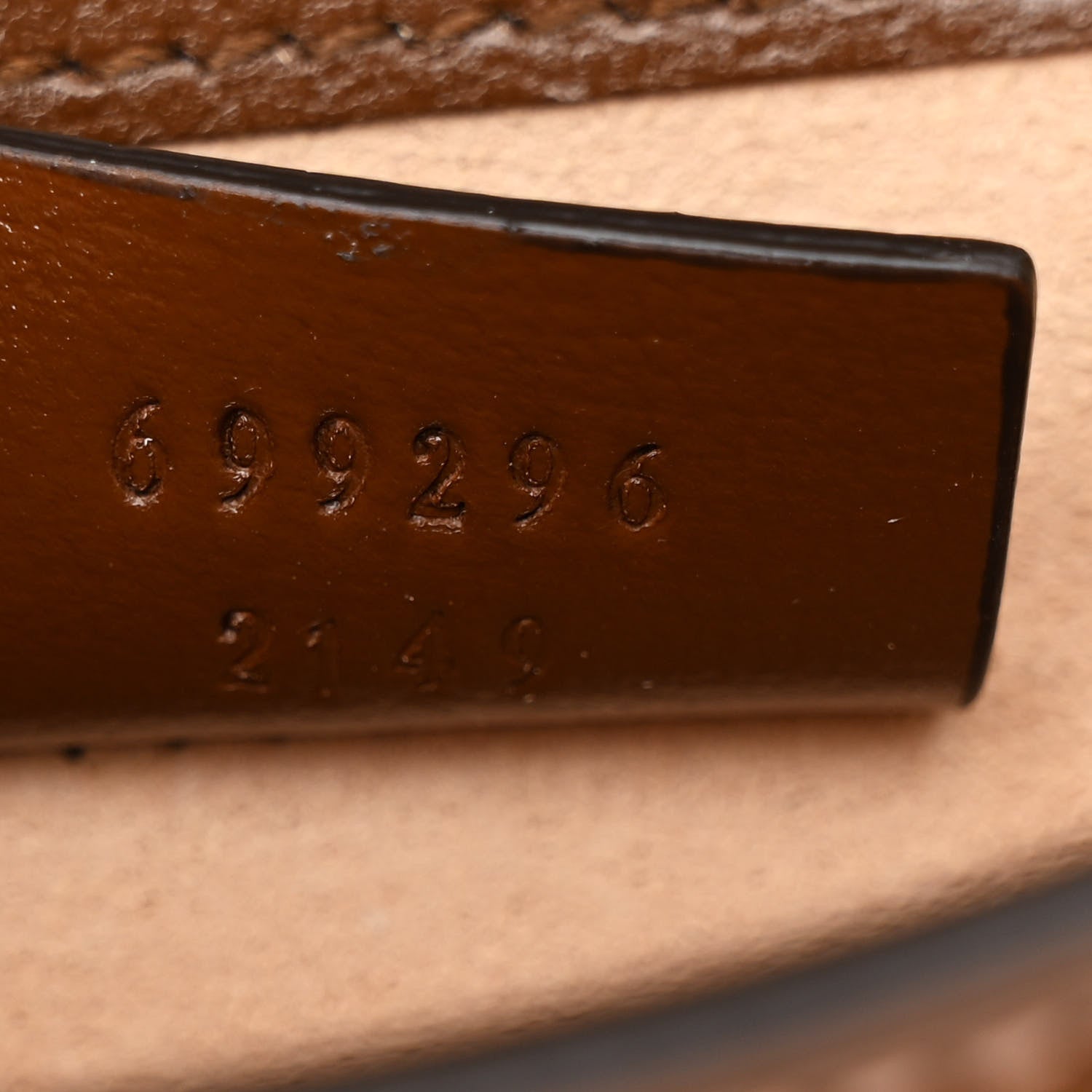 Gucci GG Supreme Monogram Mini Horsebit 1955 Shoulder Bag Beige Brown Sugar 6 of 11