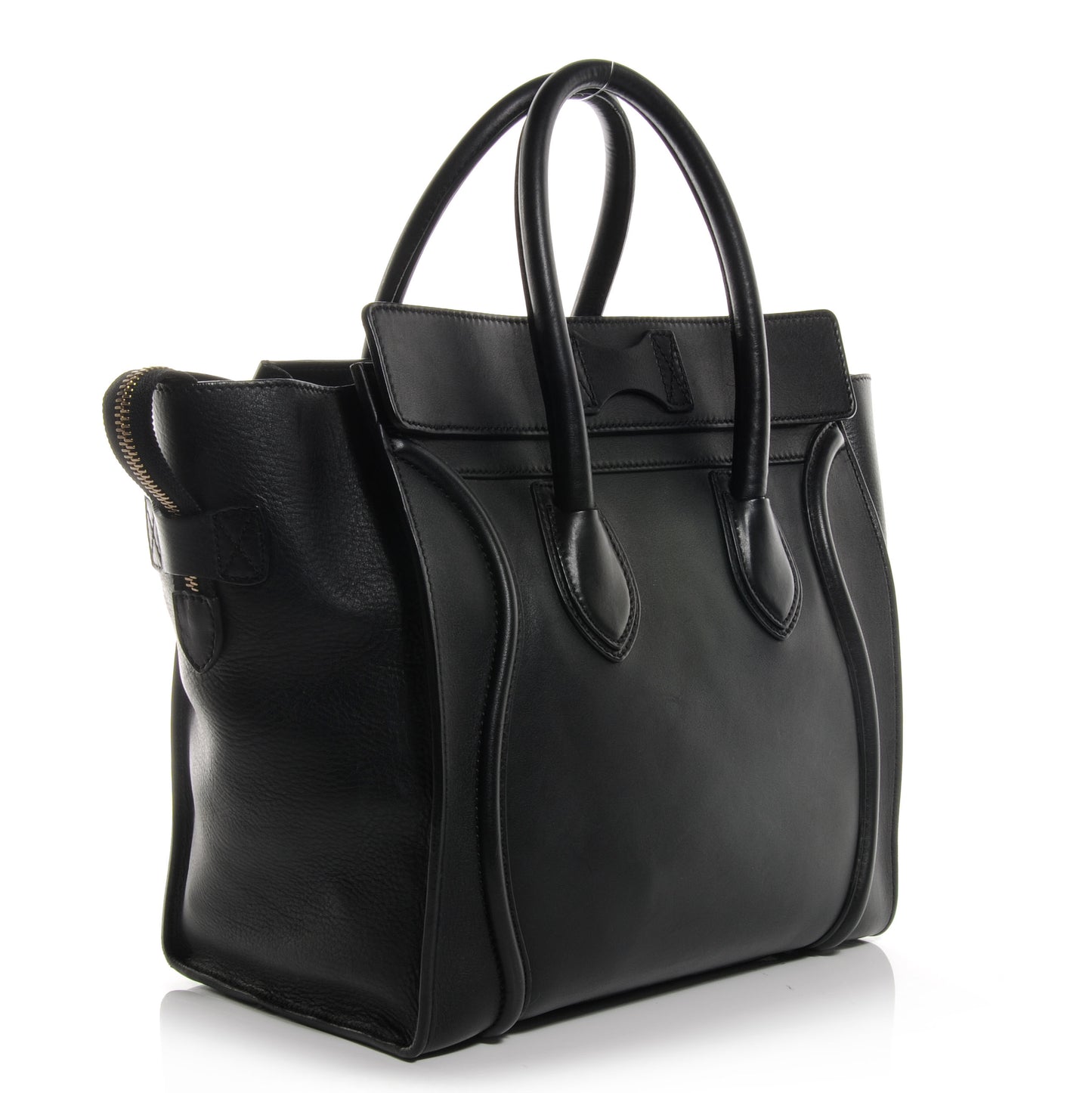 Smooth Calfskin Mini Luggage Black