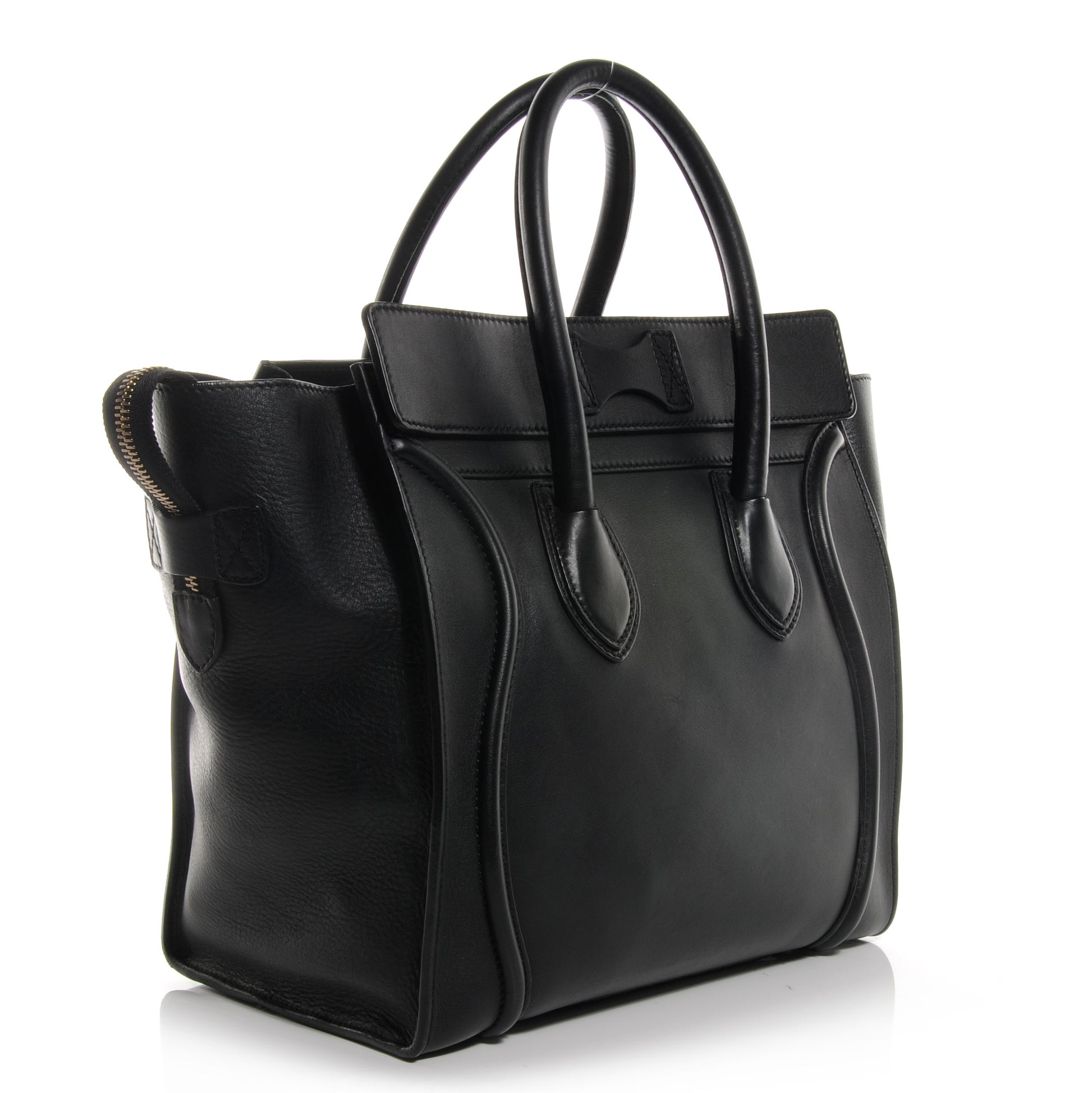 Celine Smooth Calfskin Mini Luggage Black 3 of 9
