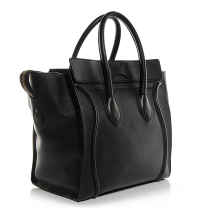 Celine Smooth Calfskin Mini Luggage Black 3 of 9