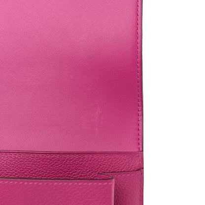 Hermes Evercolor Dogon Duo Wallet Rose Pourpre 9 of 10