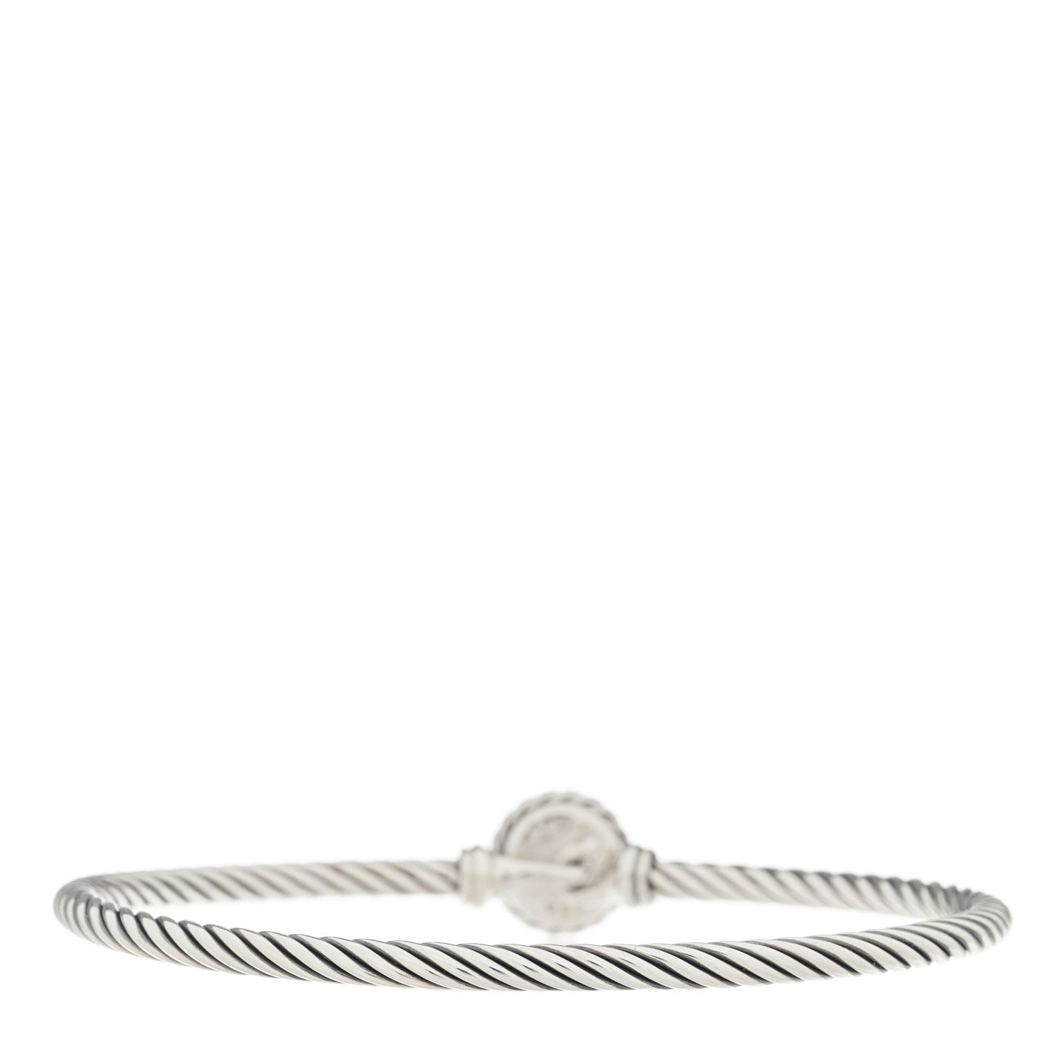 David Yurman Sterling Silver Blue Topaz 3mm Chatelaine Bracelet 2 of 4
