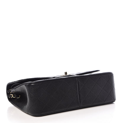 Chanel Caviar Quilted Jumbo Double Flap Black 4 of 10