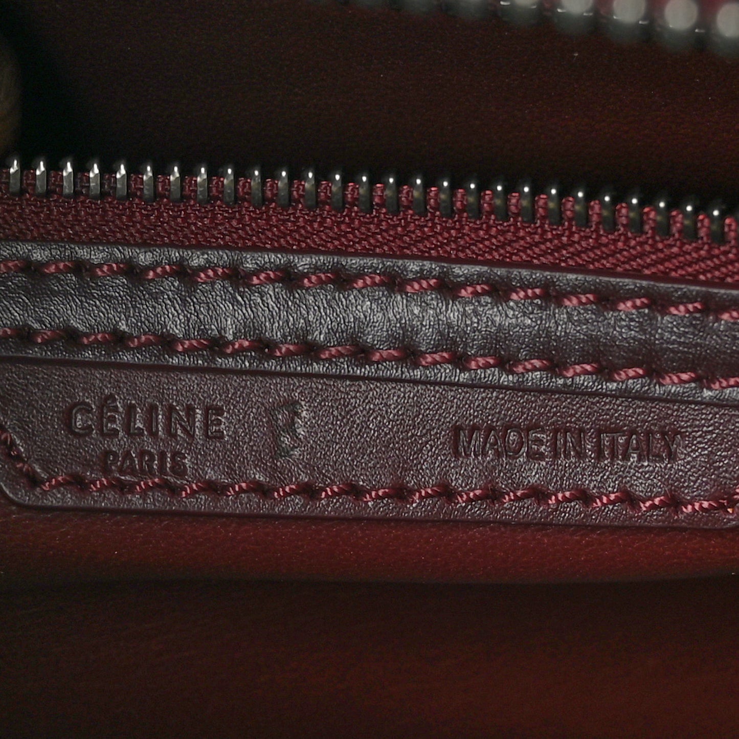 Smooth Calfskin Mini Luggage Burgundy