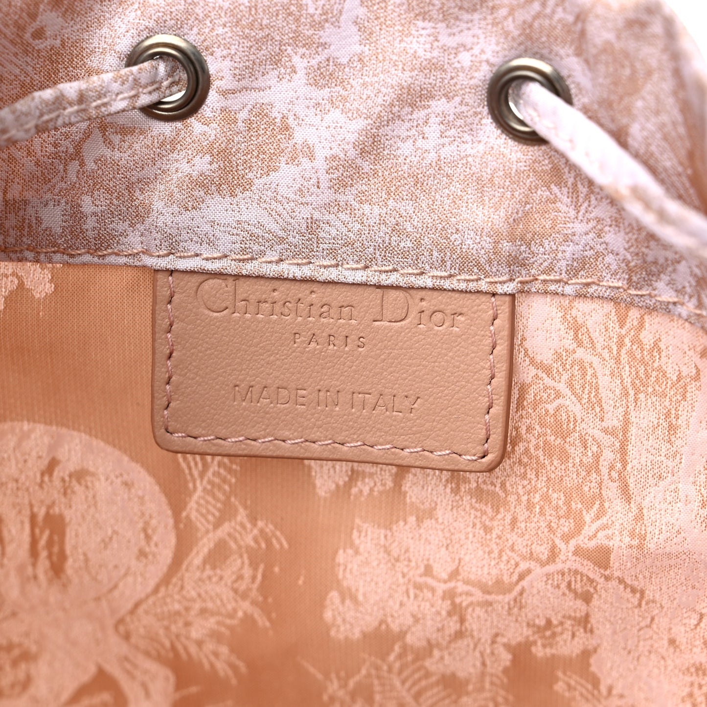 Technical Fabric Embroidered Toile De Jouy Sauvage DiorTravel Pouch Rose