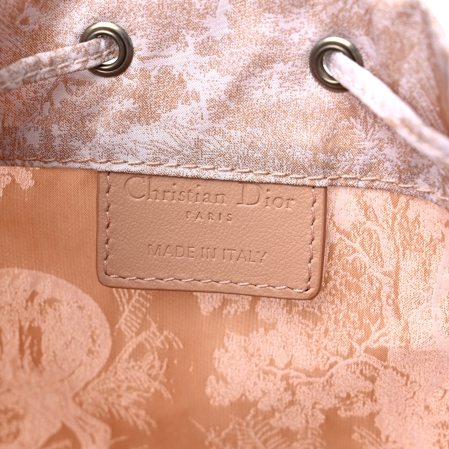 Christian Dior Technical Fabric Embroidered Toile De Jouy Sauvage DiorTravel Pouch Rose 6 of 9