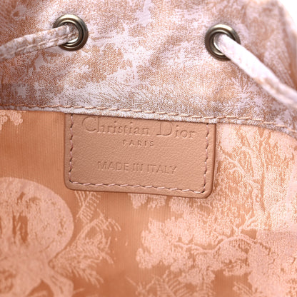 Christian Dior Technical Fabric Embroidered Toile De Jouy Sauvage DiorTravel Pouch Rose 6 of 9