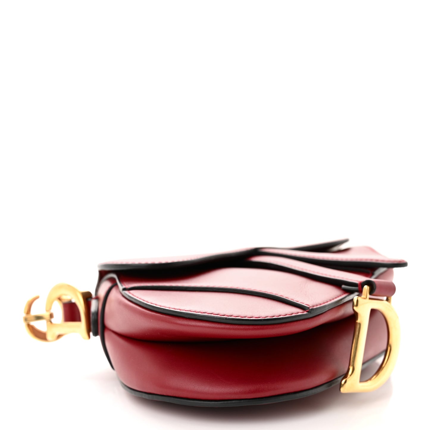 Calfskin Mini Saddle Bag Scarlet