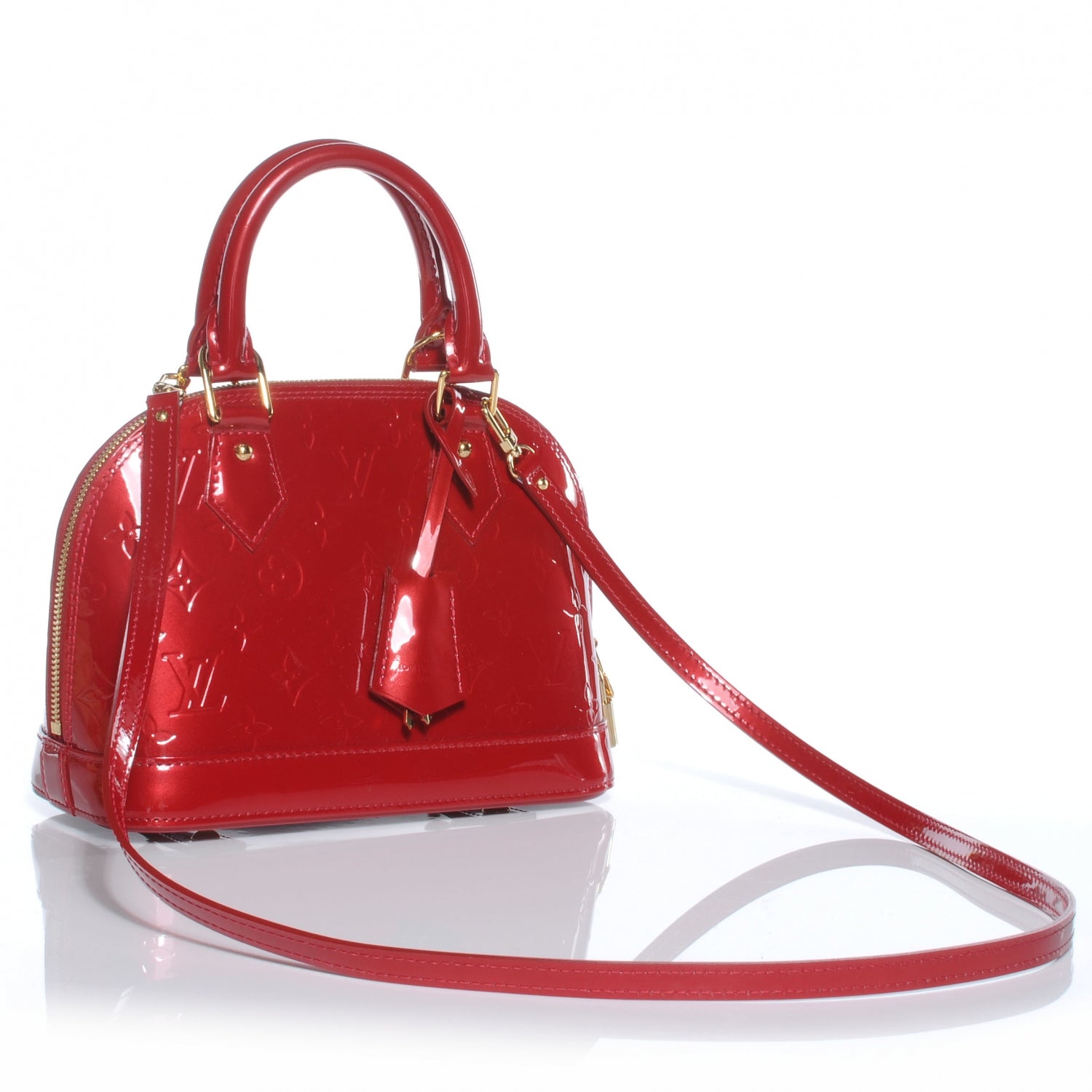 Louis Vuitton Vernis Alma BB Pomme D'Amour 3 of 6