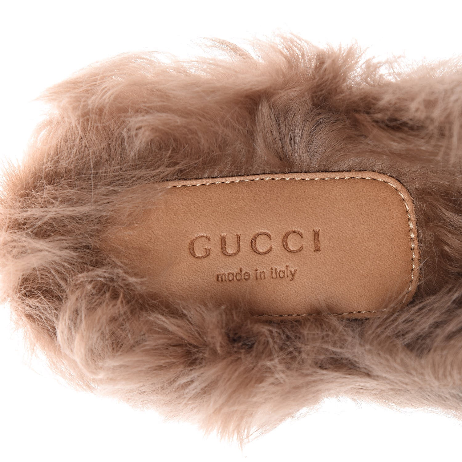 Gucci Velvet Fur Womens Princetown Slippers 39.5 Black 5 of 9