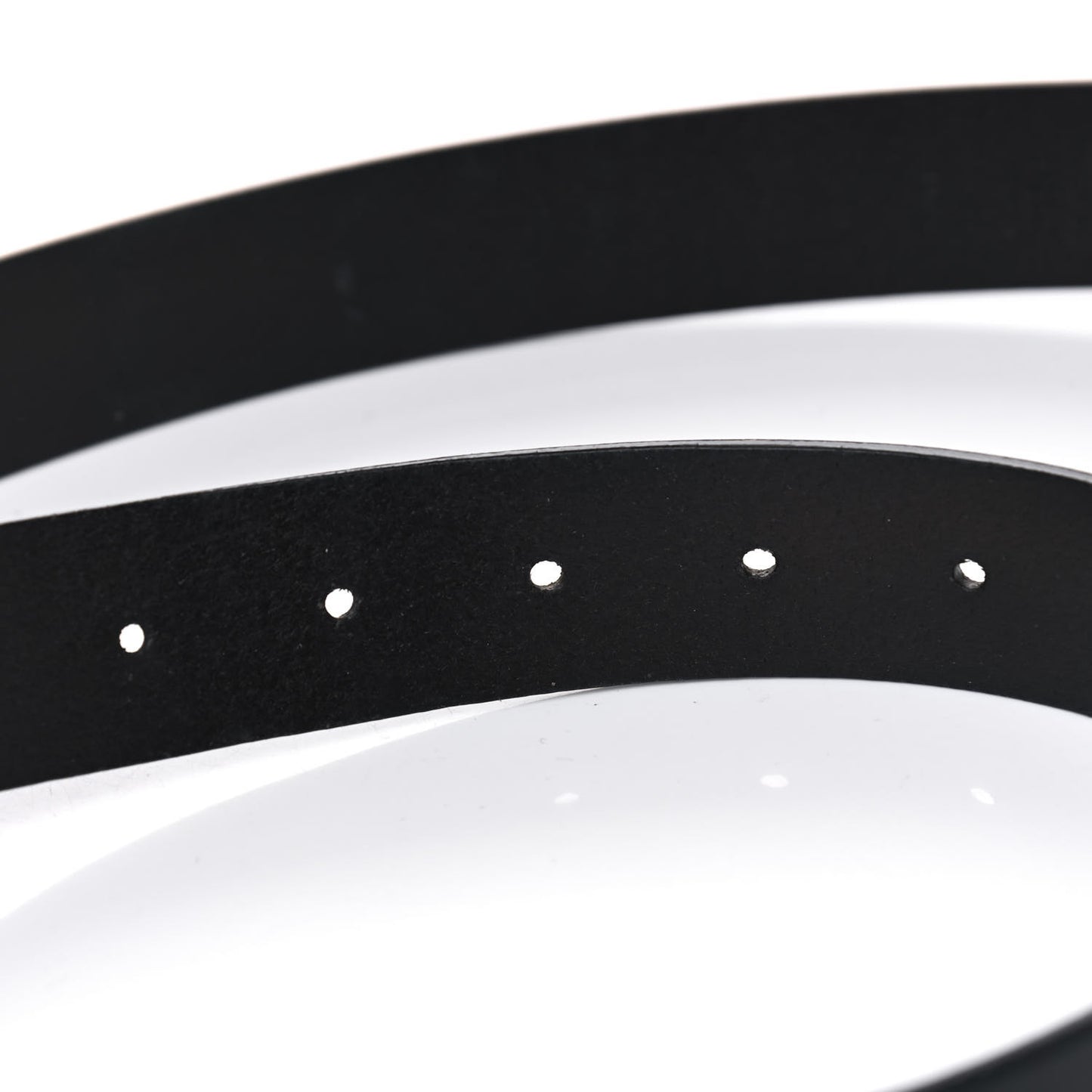 Margaux Calfskin Studded Interlocking G 30mm Belt 80 32 Black