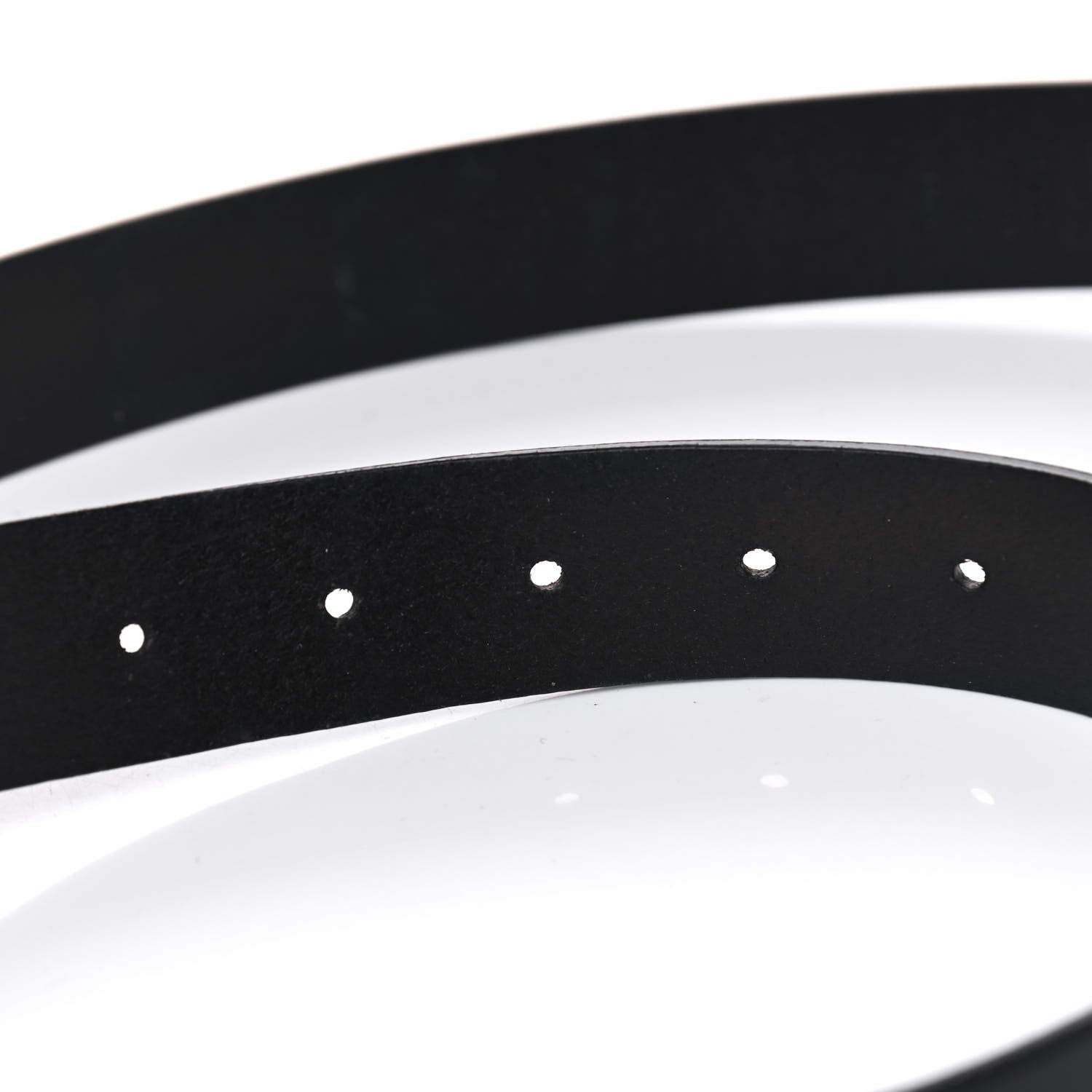 Gucci Margaux Calfskin Studded Interlocking G 30mm Belt 80 32 Black 4 of 4