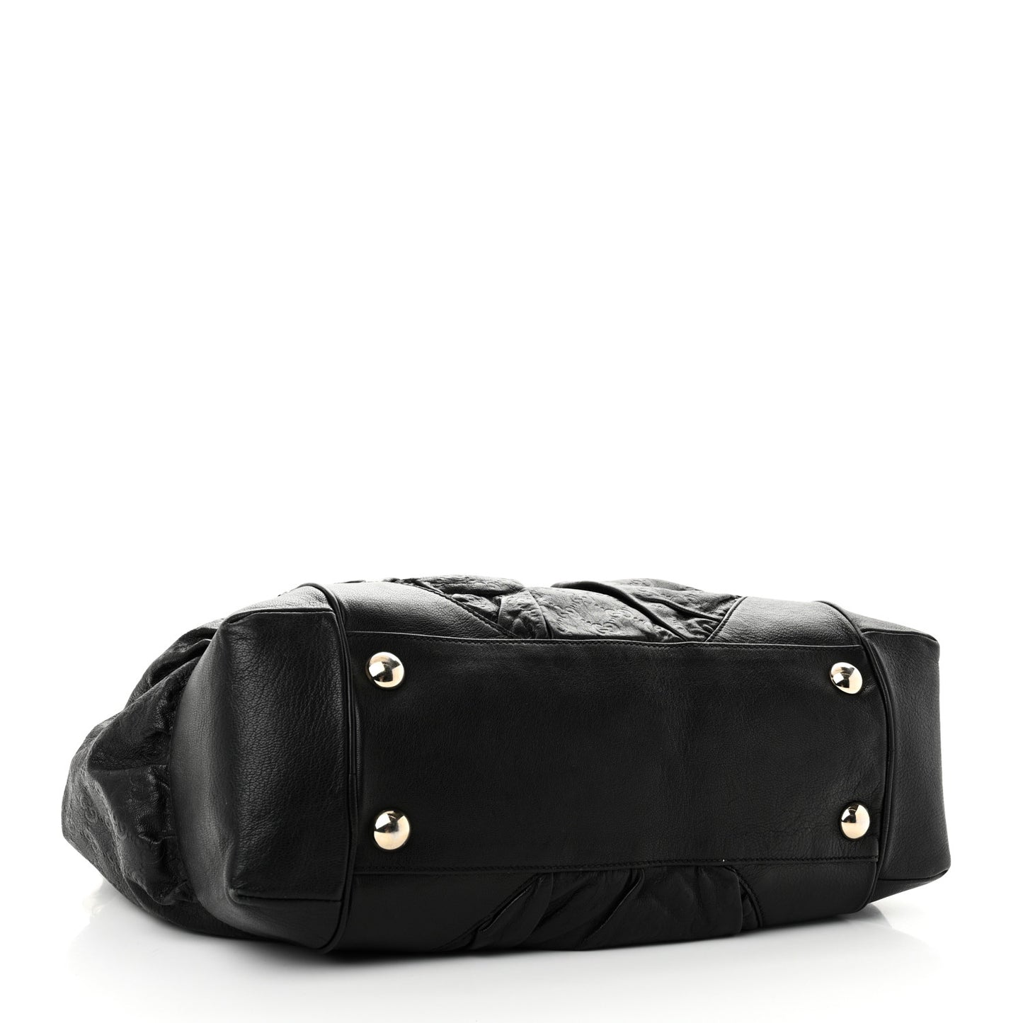 Guccissima Large Full Moon Tote Black