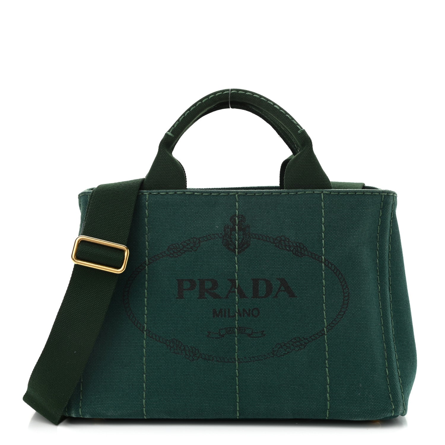 Prada Canapa Small Logo Tote Oleandro 1 of 15