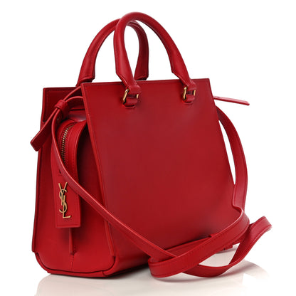 Saint Laurent Smooth Calfskin Small East Side Tote Rouge Eros 2 of 11
