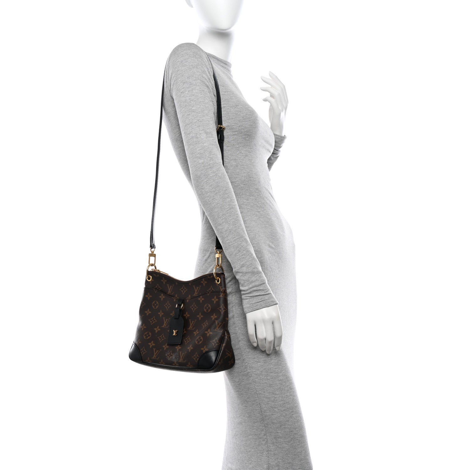 Louis Vuitton Monogram Odeon PM Black 2 of 10