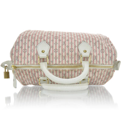 Louis Vuitton Mini Lin Croisette Speedy 30 Rouge 4 of 12