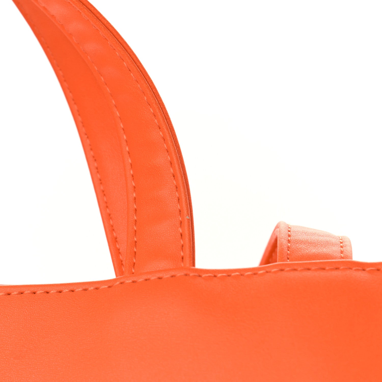 Telfar Vegan Leather Medium Shopping Bag Orange 16 of 16