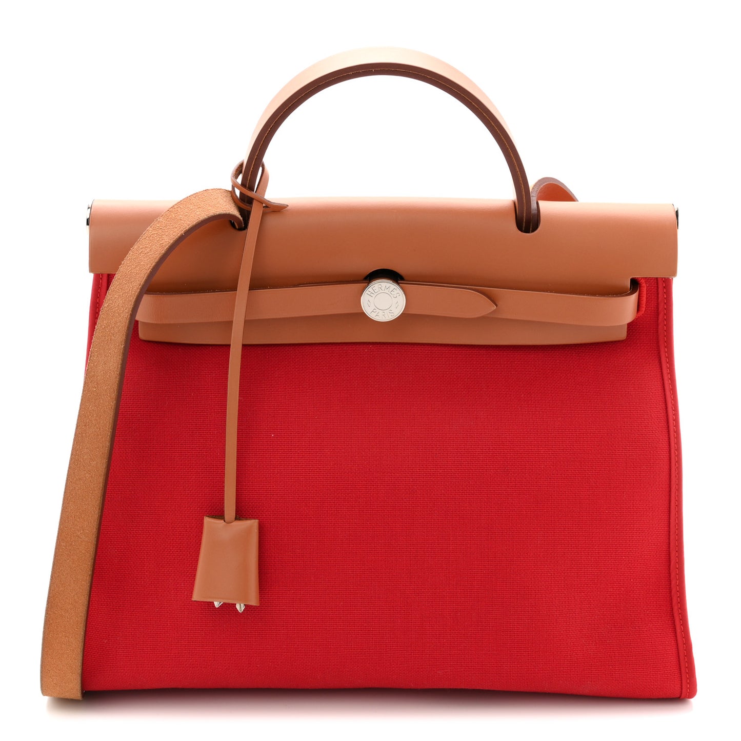 Vache Hunter Toile Herbag Zip 31 PM Rouge Tomate Natural
