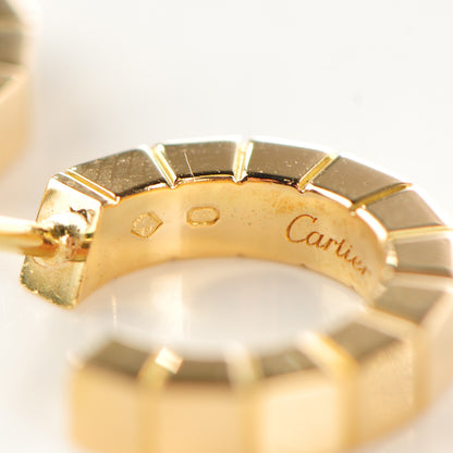 Cartier 18K Yellow Gold Laniere Hoop Earrings 4 of 9