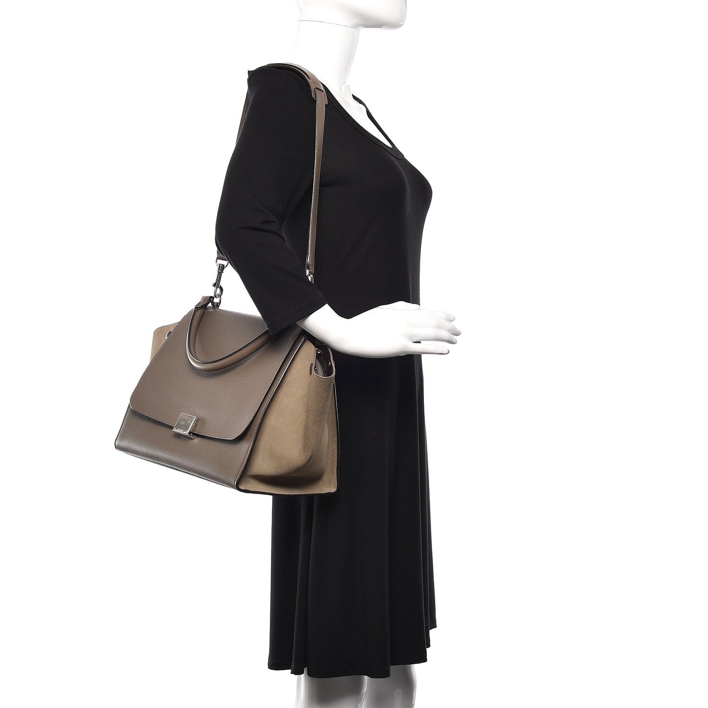 Drummed Calfskin Medium Trapeze Souris