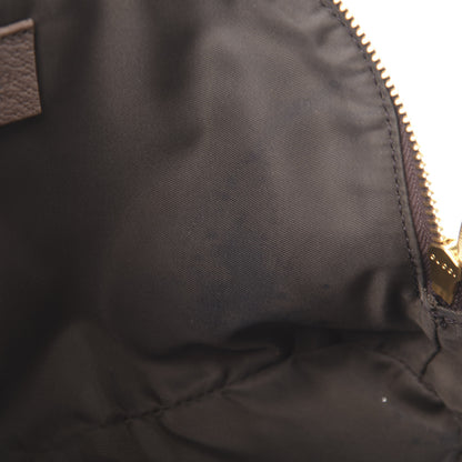 Gucci GG Supreme Monogram Textured Calfskin Web Large Ophidia Cosmetic Case Beige Ebony New Acero 8 of 9