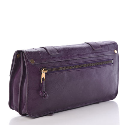 Proenza Schouler Lambskin PS1 Pochette Clutch Grape Jam 3 of 12