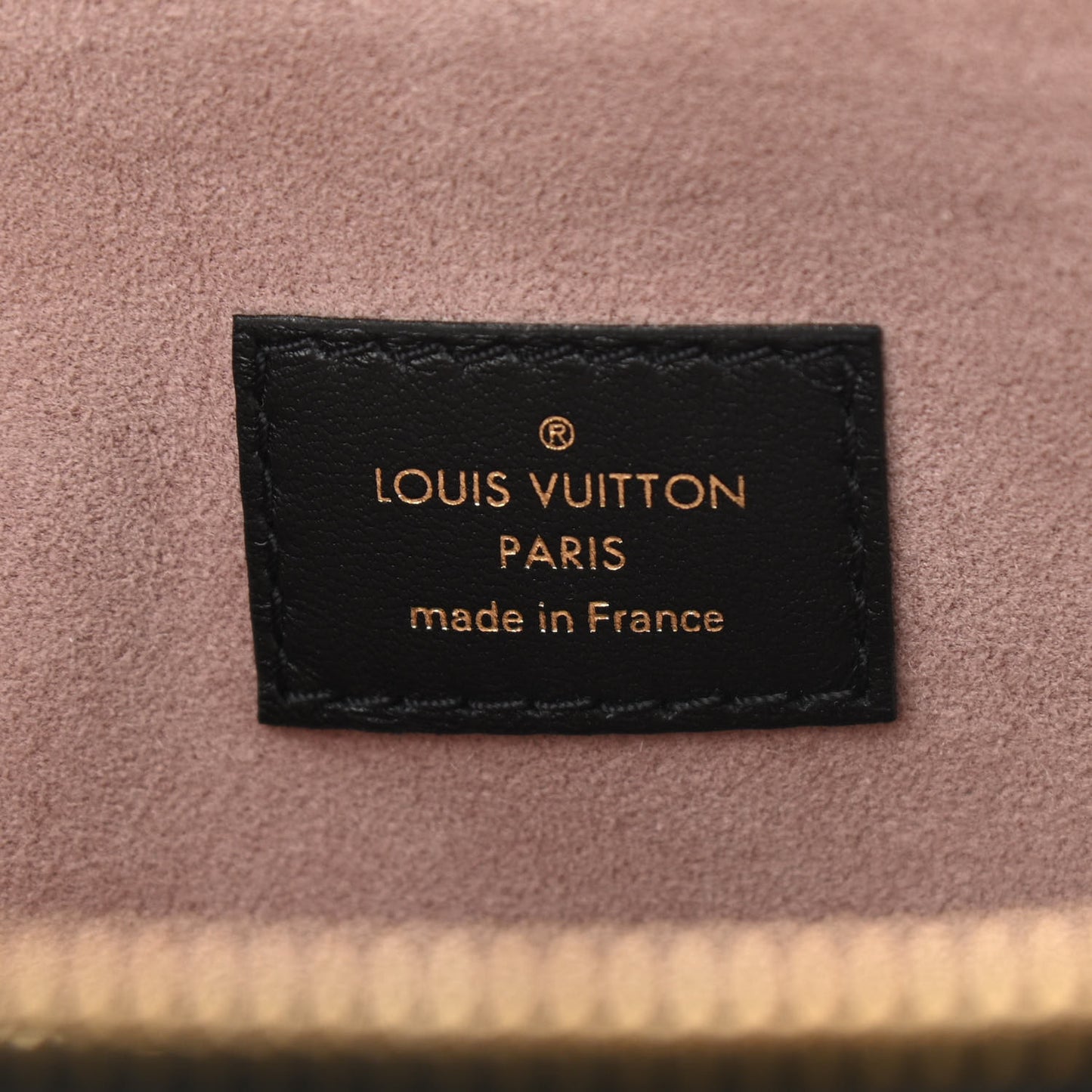 Lambskin Embossed Monogram Coussin PM Black