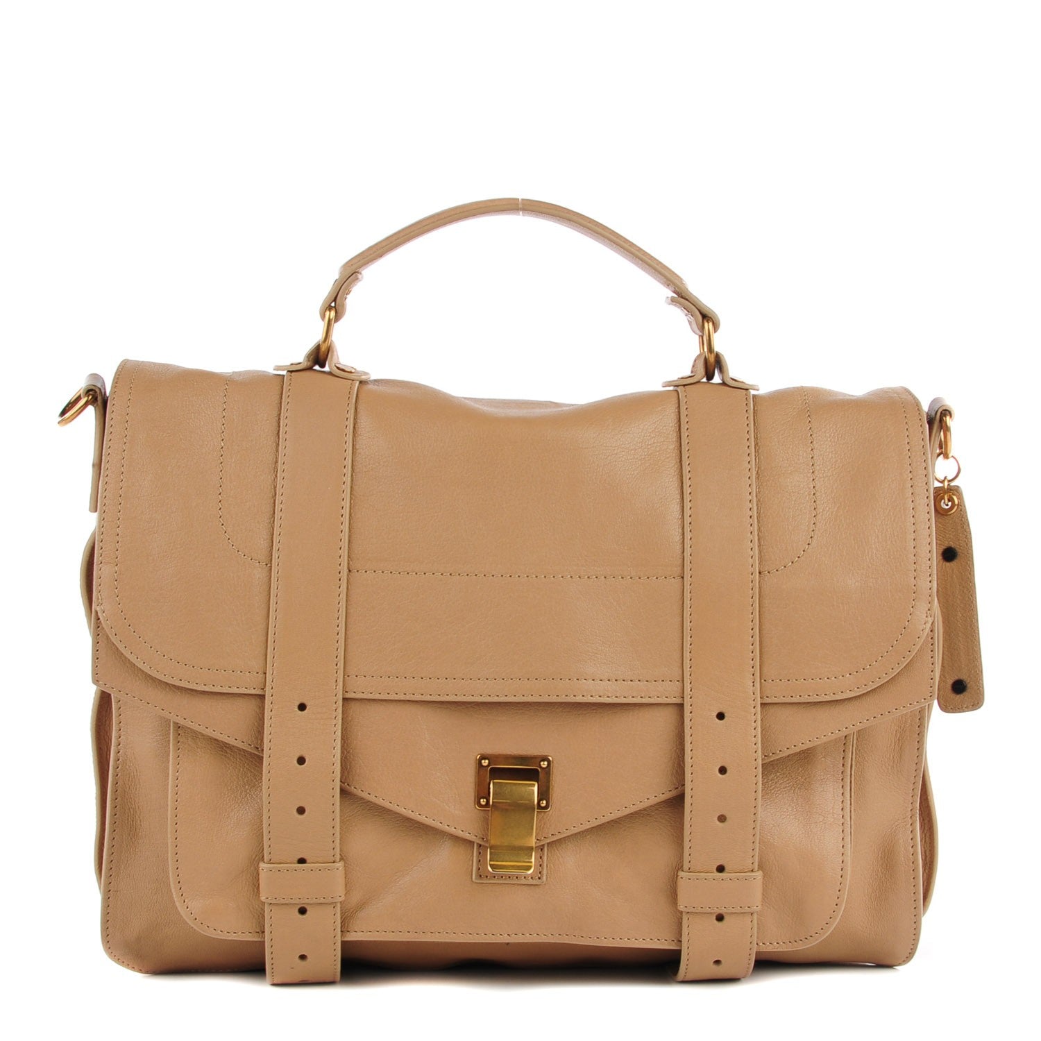 Proenza Schouler Lambskin PS1 Large Satchel Sahara 1 of 13