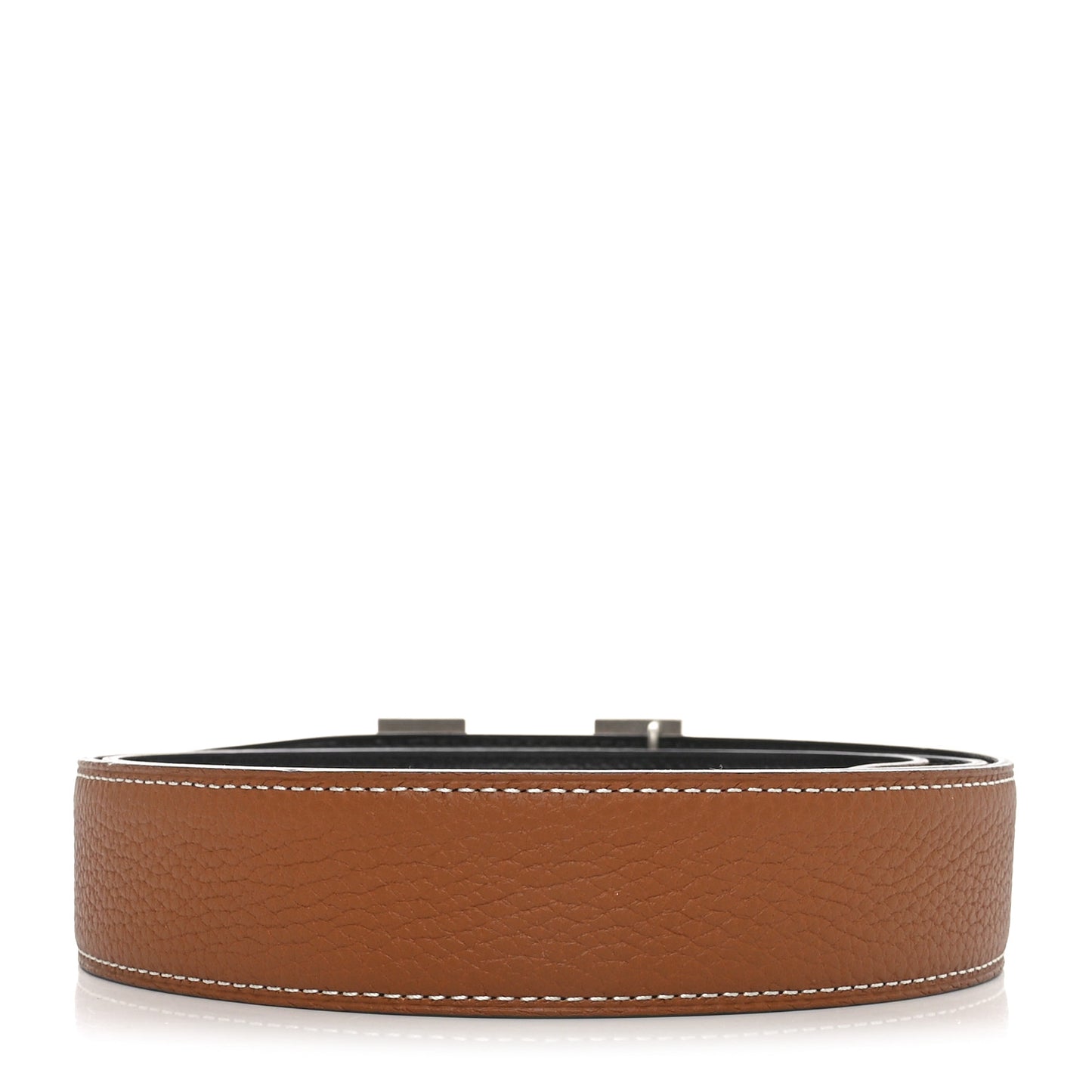 Box 135 Togo 38mm H Twist Belt 95 38 Black Gold