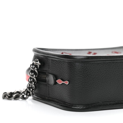 Christian Louboutin Calfskin Small Radioloubi Black 9 of 11