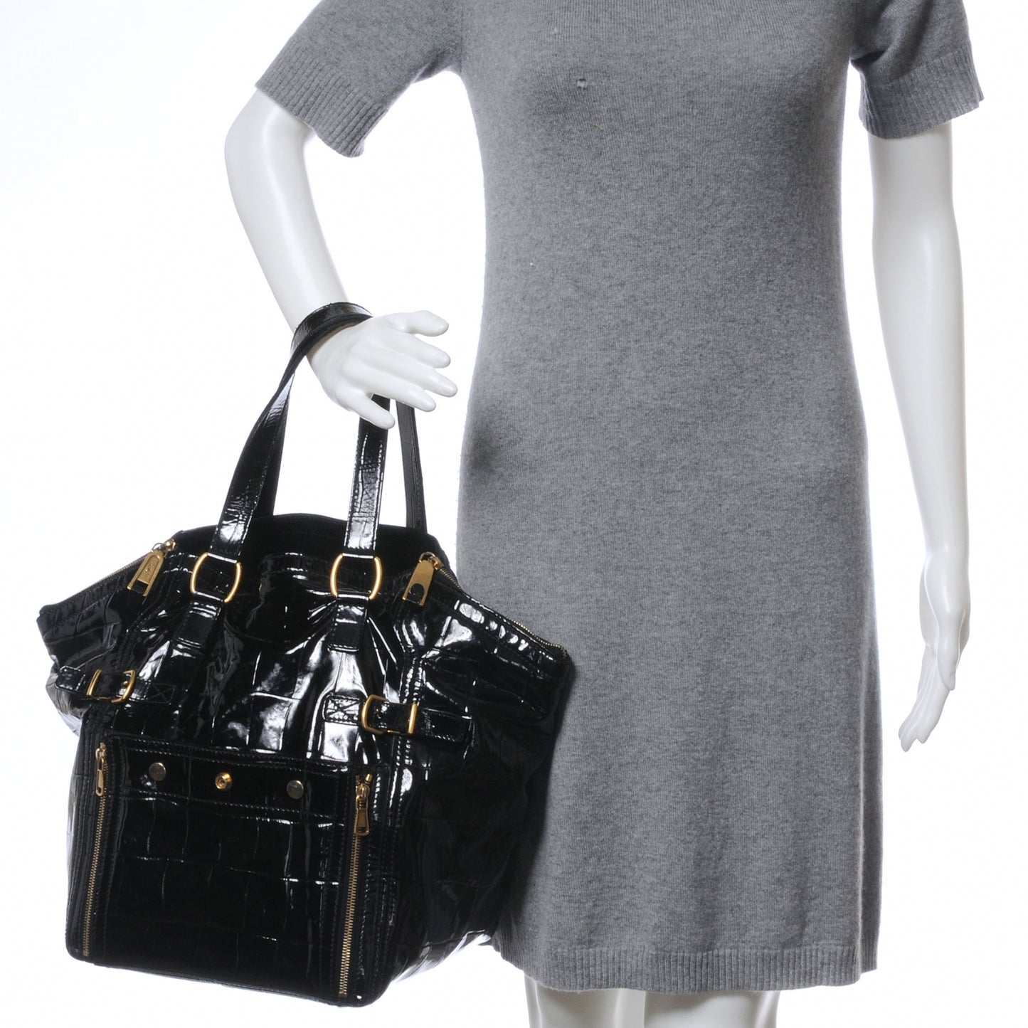 Patent Croc Medium Downtown Black