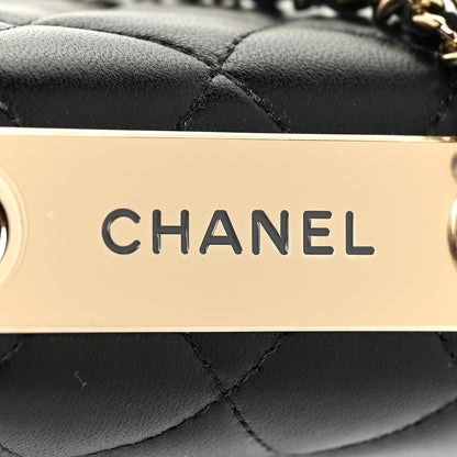 Chanel Lambskin Quilted Mini Trendy CC Chain Wallet Black 12 of 12
