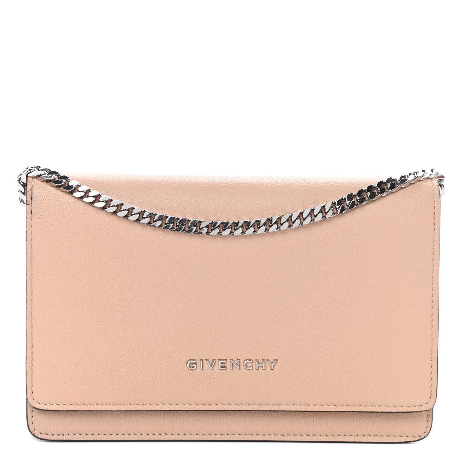 Givenchy Sugar Goatskin Pandora Chain Wallet Powder 1 of 15
