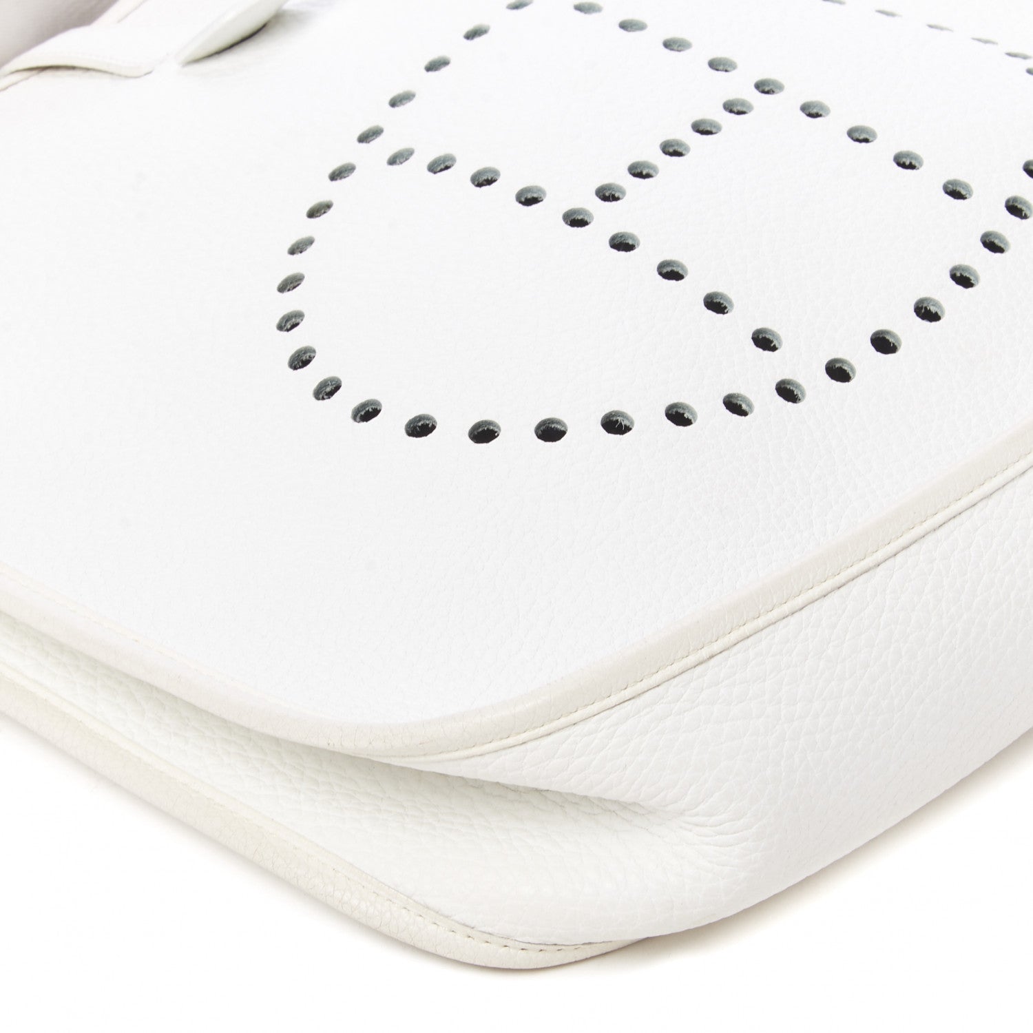 Hermes Taurillon Clemence Evelyne GM White 5 of 11