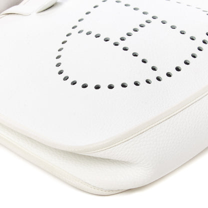 Hermes Taurillon Clemence Evelyne GM White 5 of 11